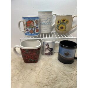 Collectible‎ Coffee Mugs Bundle Unique Designs Novelty Giftable, Vintage Ceramic
